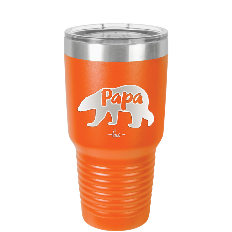Papa Bear - Laser Engraved Stainless Steel Drinkware - 1140 -