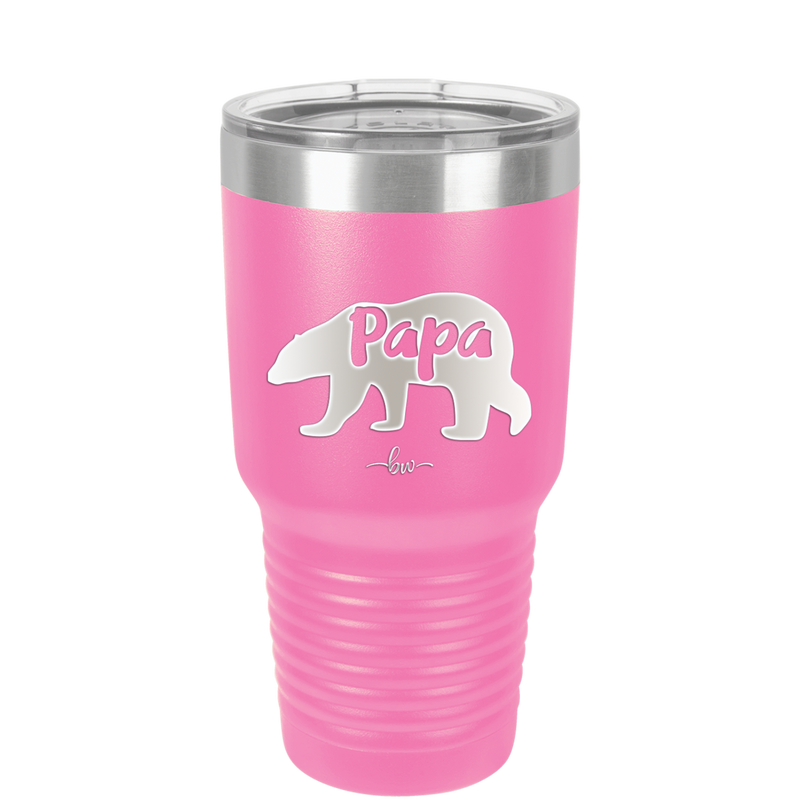 Papa Bear - Laser Engraved Stainless Steel Drinkware - 1140 -