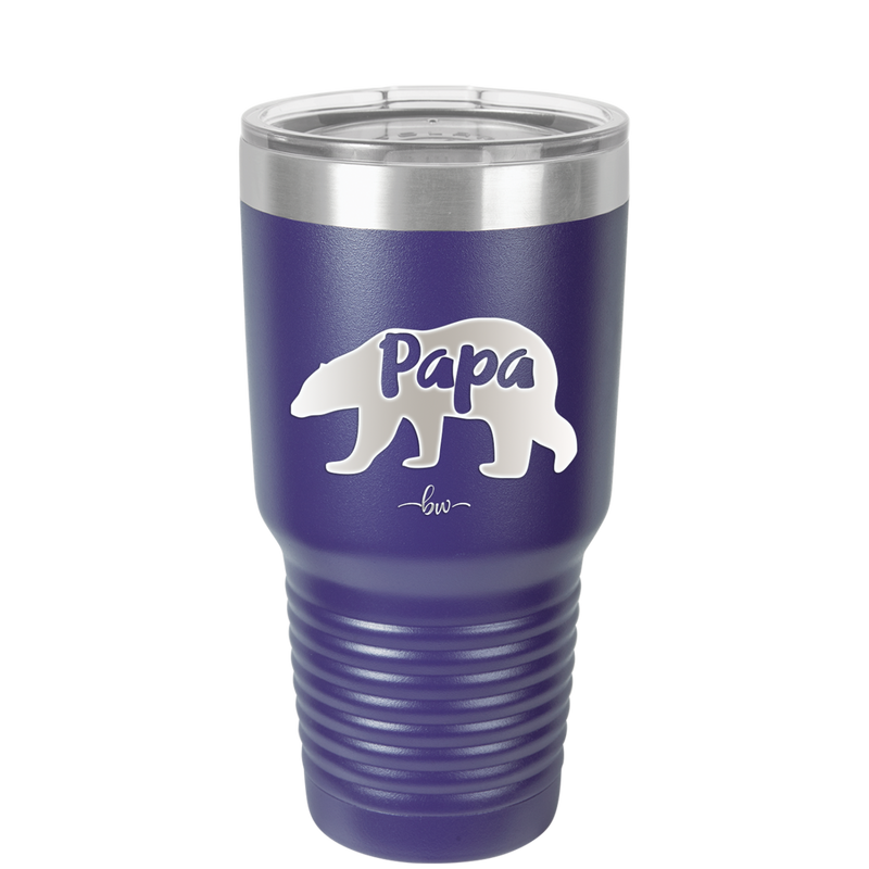 Papa Bear - Laser Engraved Stainless Steel Drinkware - 1140 -
