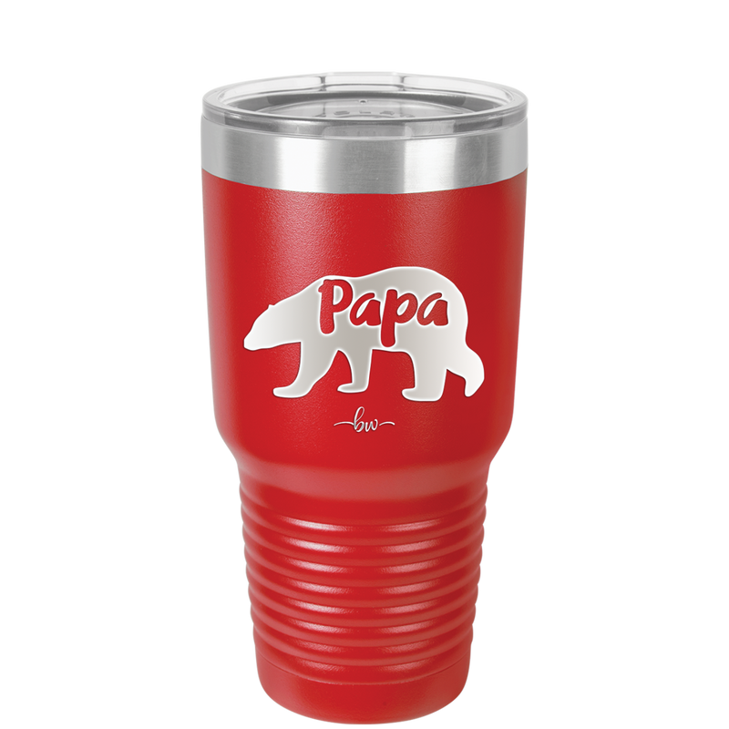 Papa Bear - Laser Engraved Stainless Steel Drinkware - 1140 -