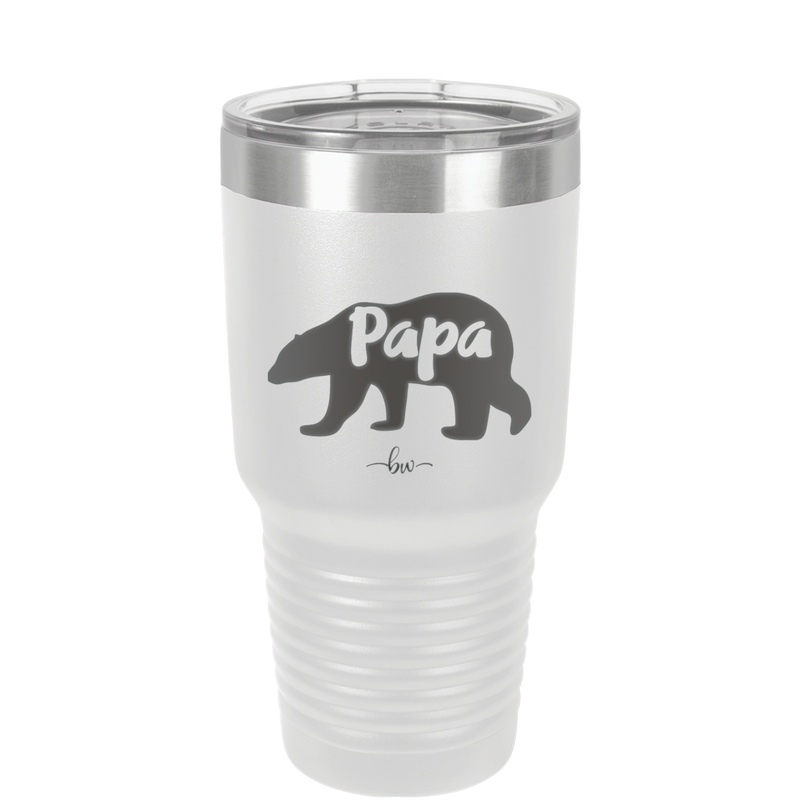 Papa Bear - Laser Engraved Stainless Steel Drinkware - 1140 -