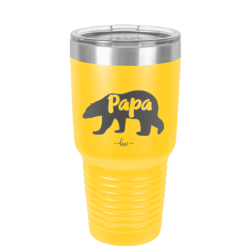 Papa Bear - Laser Engraved Stainless Steel Drinkware - 1140 -
