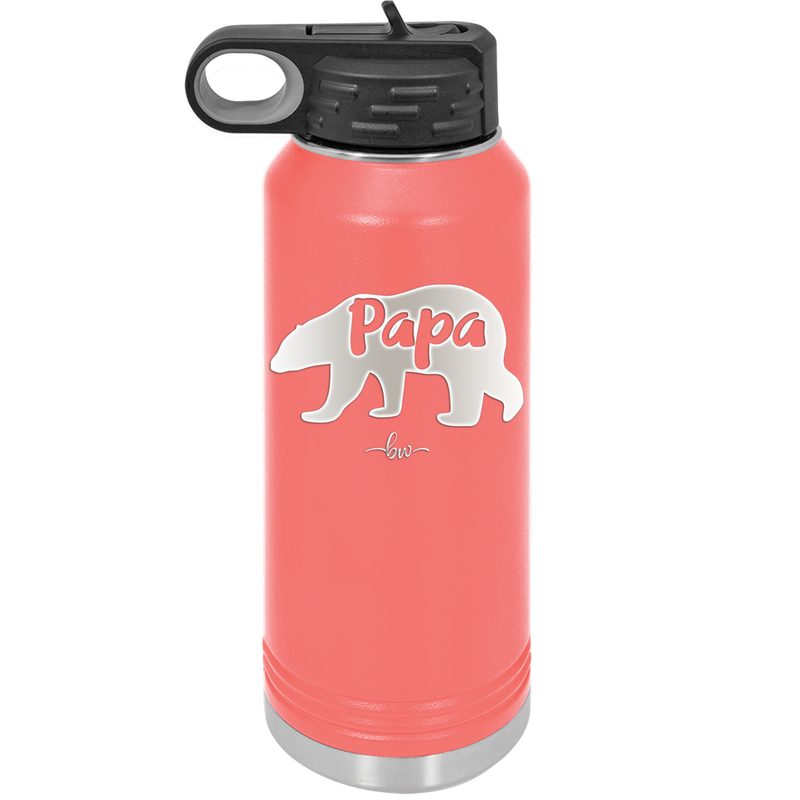 Papa Bear - Laser Engraved Stainless Steel Drinkware - 1140 -