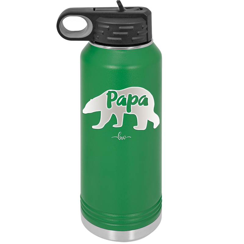 Papa Bear - Laser Engraved Stainless Steel Drinkware - 1140 -