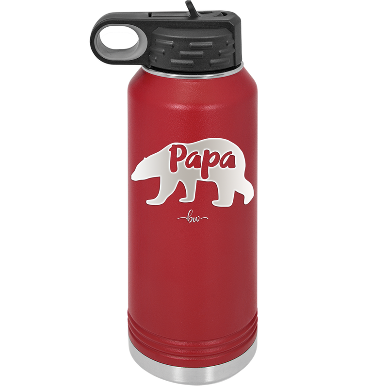 Papa Bear - Laser Engraved Stainless Steel Drinkware - 1140 -