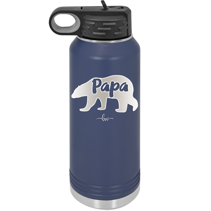 Papa Bear - Laser Engraved Stainless Steel Drinkware - 1140 -