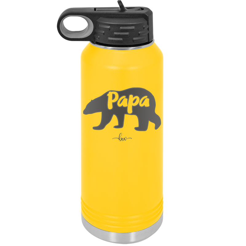 Papa Bear - Laser Engraved Stainless Steel Drinkware - 1140 -