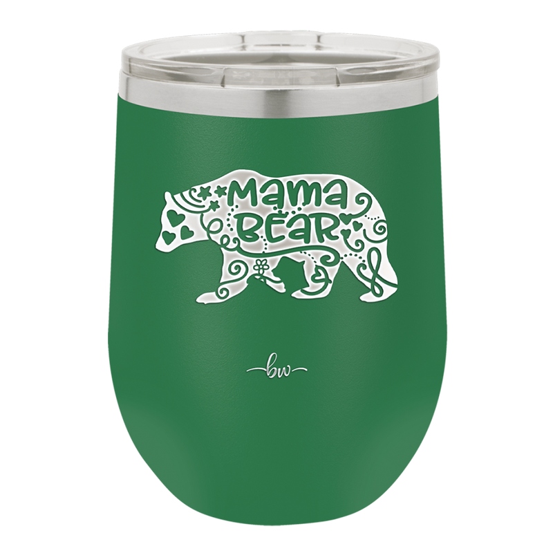 Mama Bear Swirly - Laser Engraved Stainless Steel Drinkware - 1142 -