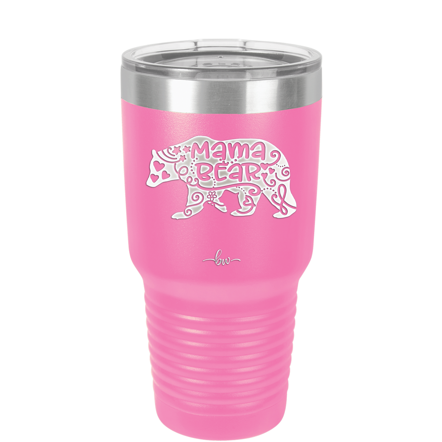 Mama Bear Swirly - Laser Engraved Stainless Steel Drinkware - 1142 -