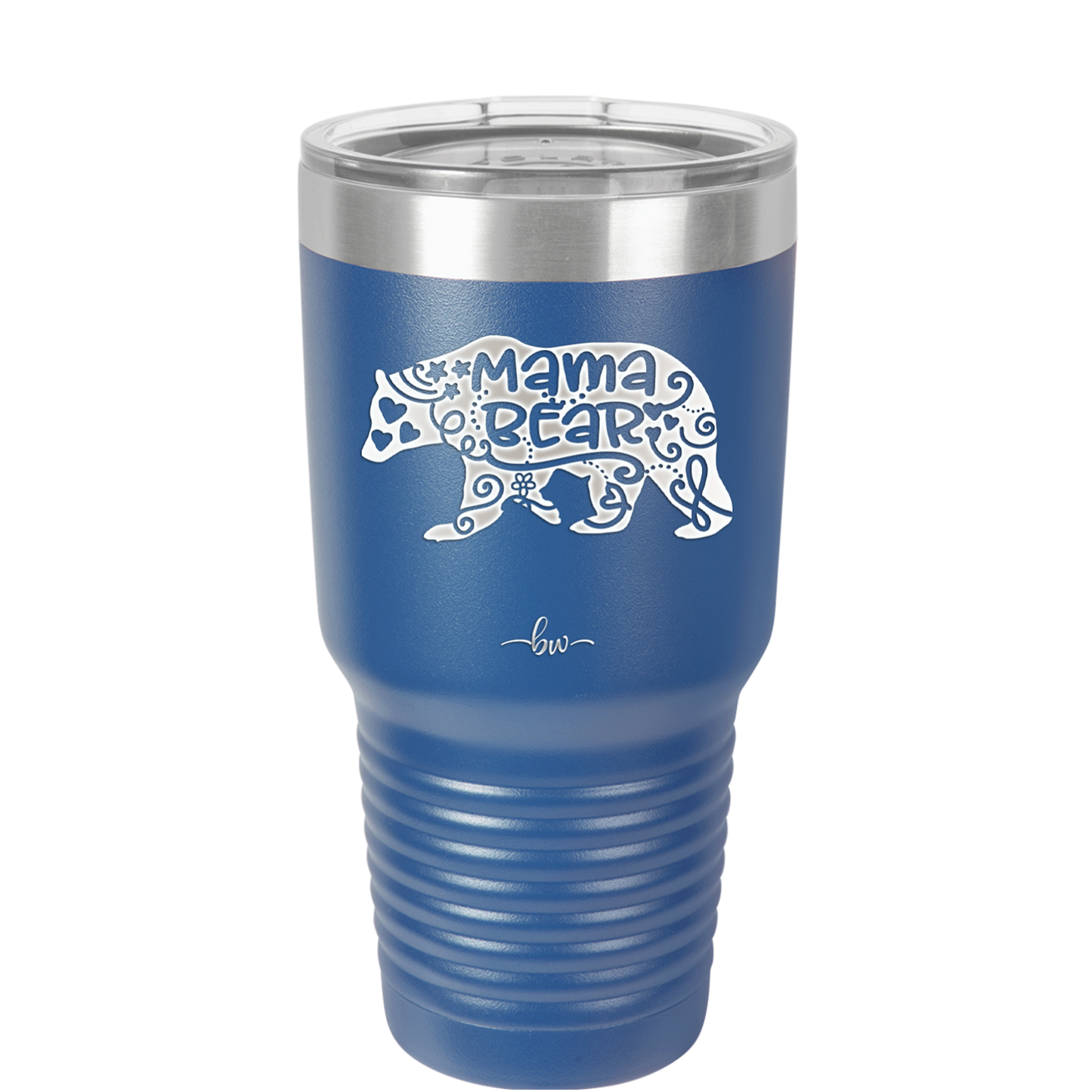 Mama Bear Swirly - Laser Engraved Stainless Steel Drinkware - 1142 -