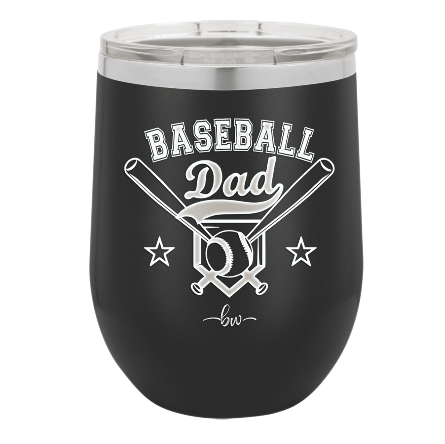 Baseball Dad - Laser Engraved Stainless Steel Drinkware - 1144 -