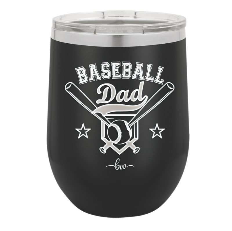 Baseball Dad - Laser Engraved Stainless Steel Drinkware - 1144 -