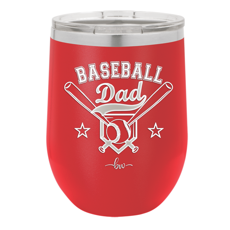 Baseball Dad - Laser Engraved Stainless Steel Drinkware - 1144 -