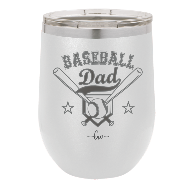 Baseball Dad - Laser Engraved Stainless Steel Drinkware - 1144 -