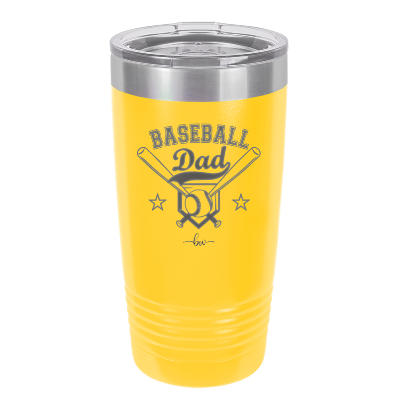 Baseball Dad - Laser Engraved Stainless Steel Drinkware - 1144 -