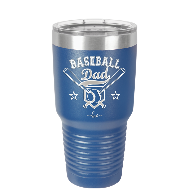 Baseball Dad - Laser Engraved Stainless Steel Drinkware - 1144 -