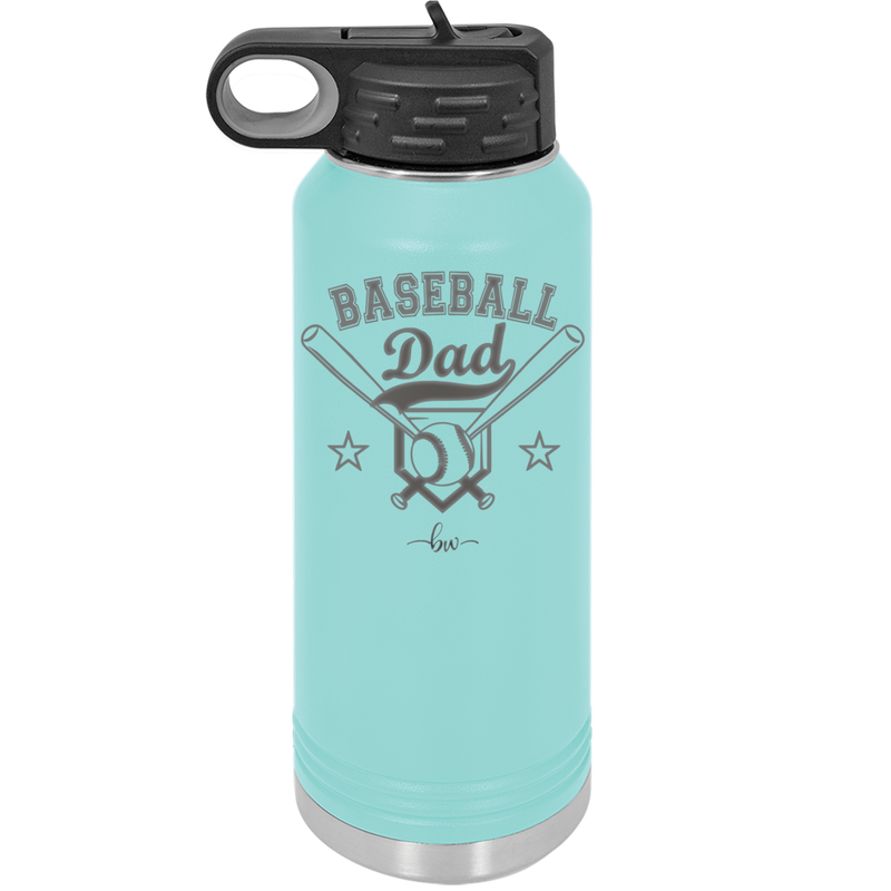 Baseball Dad - Laser Engraved Stainless Steel Drinkware - 1144 -