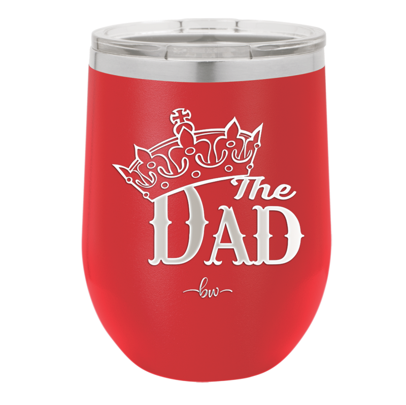 The Dad with Crown - Laser Engraved Stainless Steel Drinkware - 1151 -