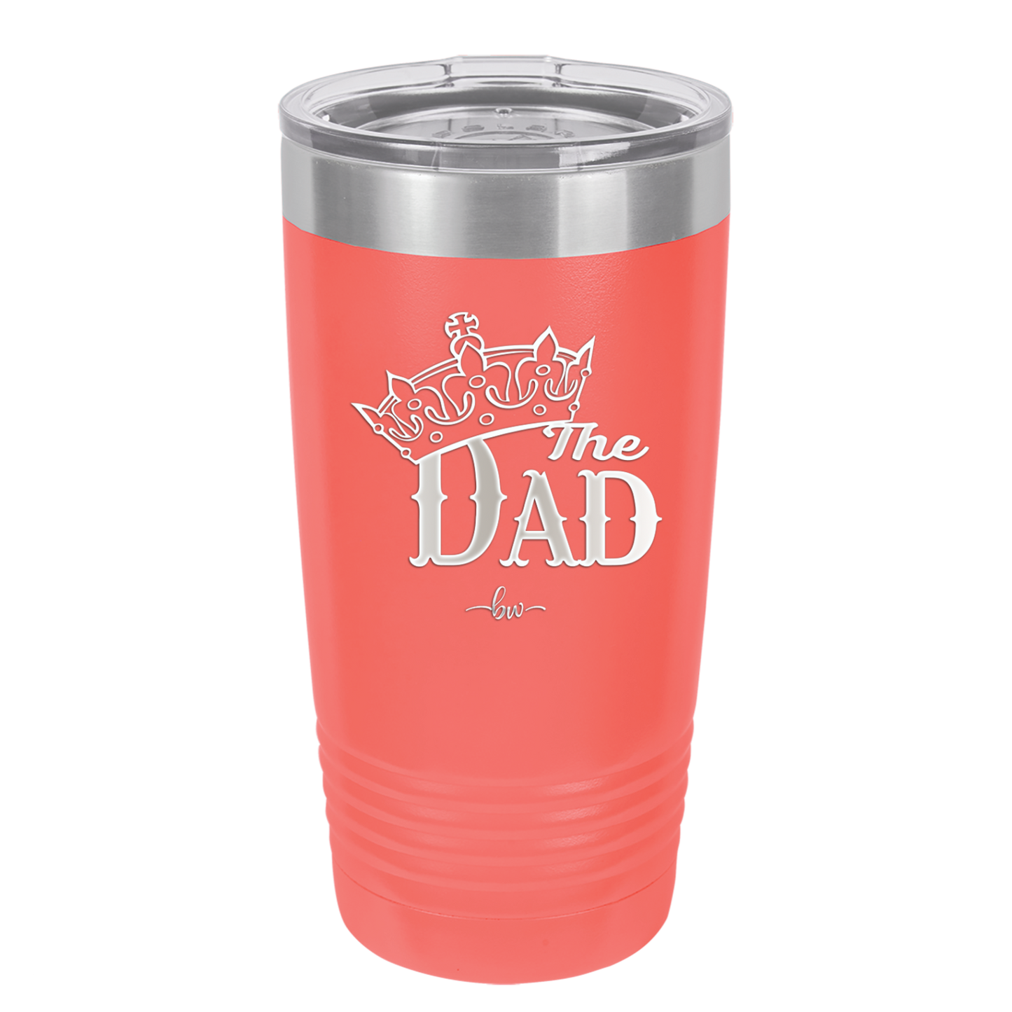 The Dad with Crown - Laser Engraved Stainless Steel Drinkware - 1151 -