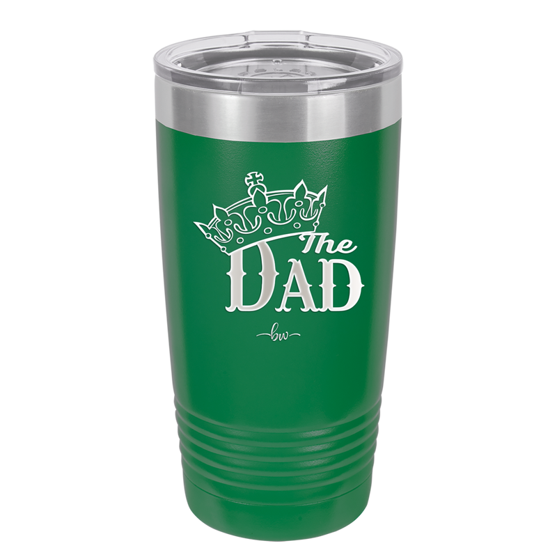 The Dad with Crown - Laser Engraved Stainless Steel Drinkware - 1151 -