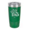 The Dad with Crown - Laser Engraved Stainless Steel Drinkware - 1151 -