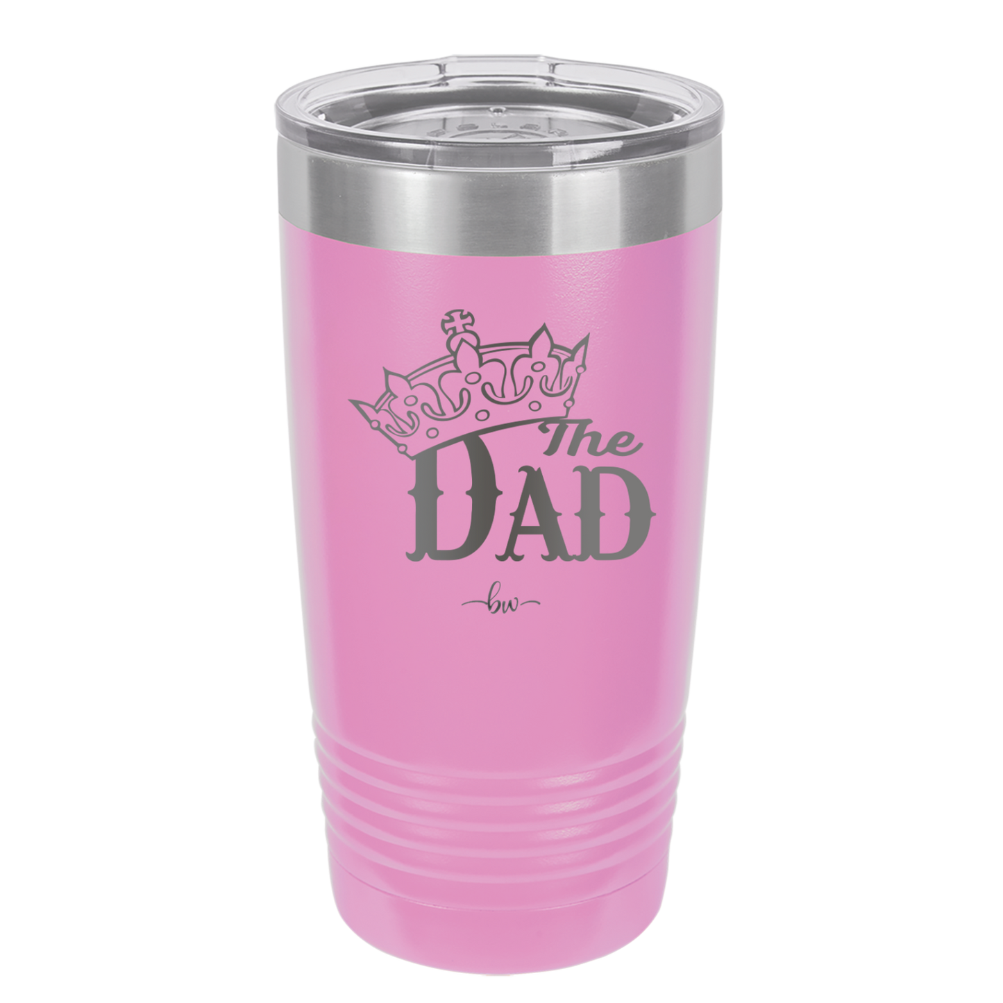 The Dad with Crown - Laser Engraved Stainless Steel Drinkware - 1151 -