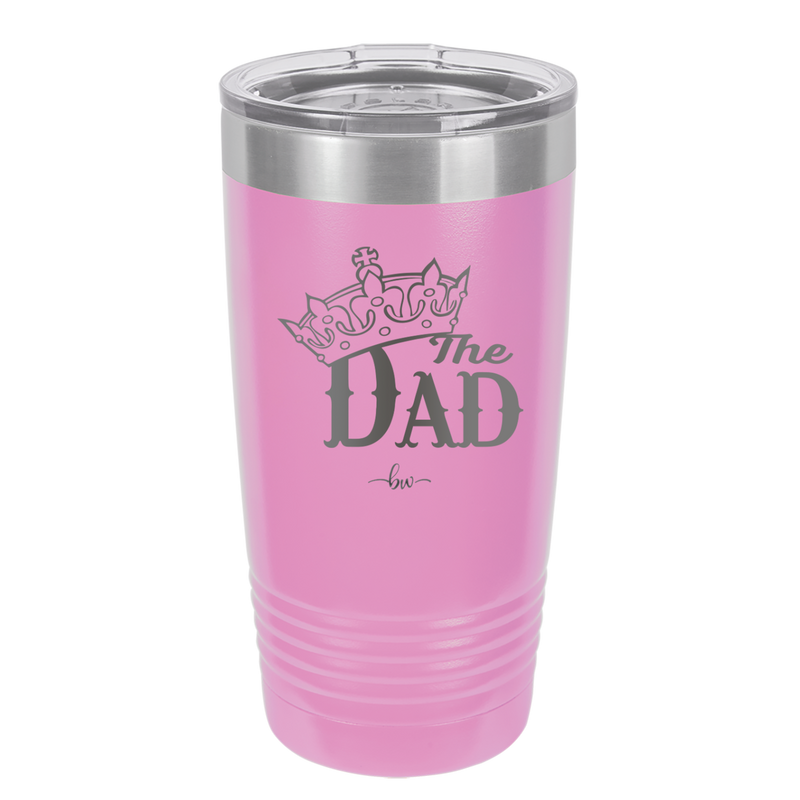 The Dad with Crown - Laser Engraved Stainless Steel Drinkware - 1151 -