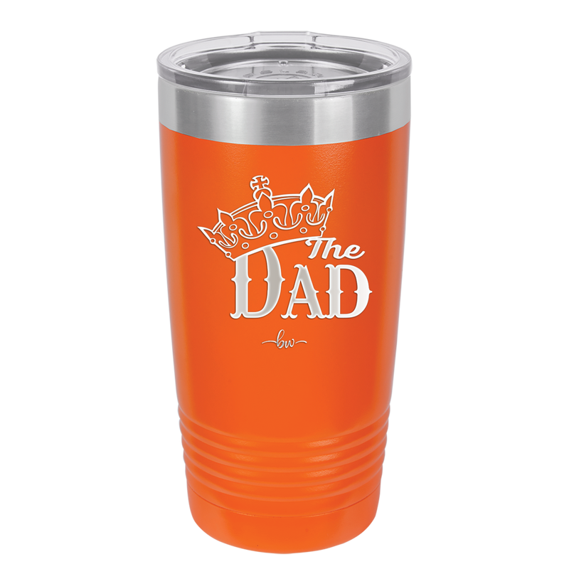 The Dad with Crown - Laser Engraved Stainless Steel Drinkware - 1151 -