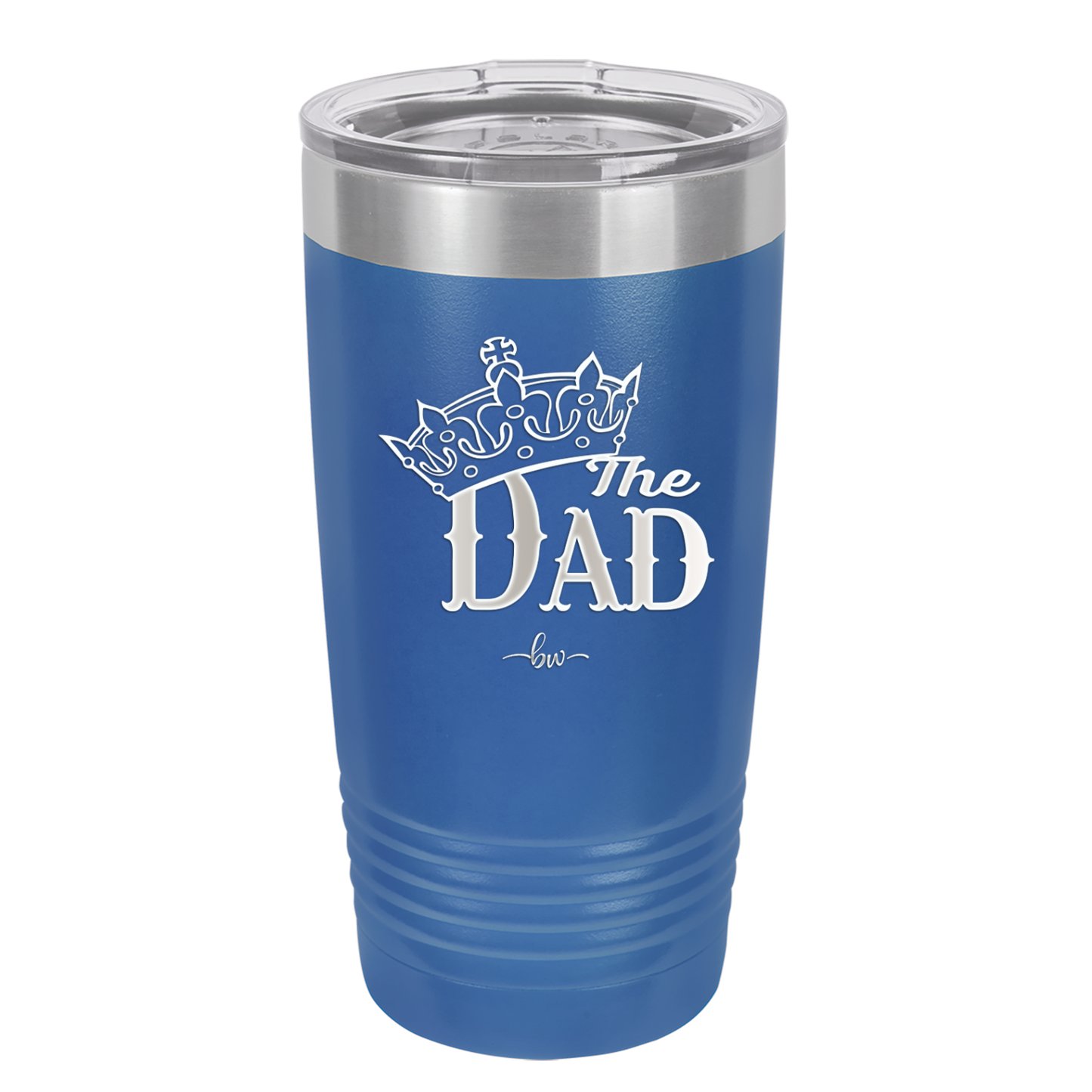 The Dad with Crown - Laser Engraved Stainless Steel Drinkware - 1151 -
