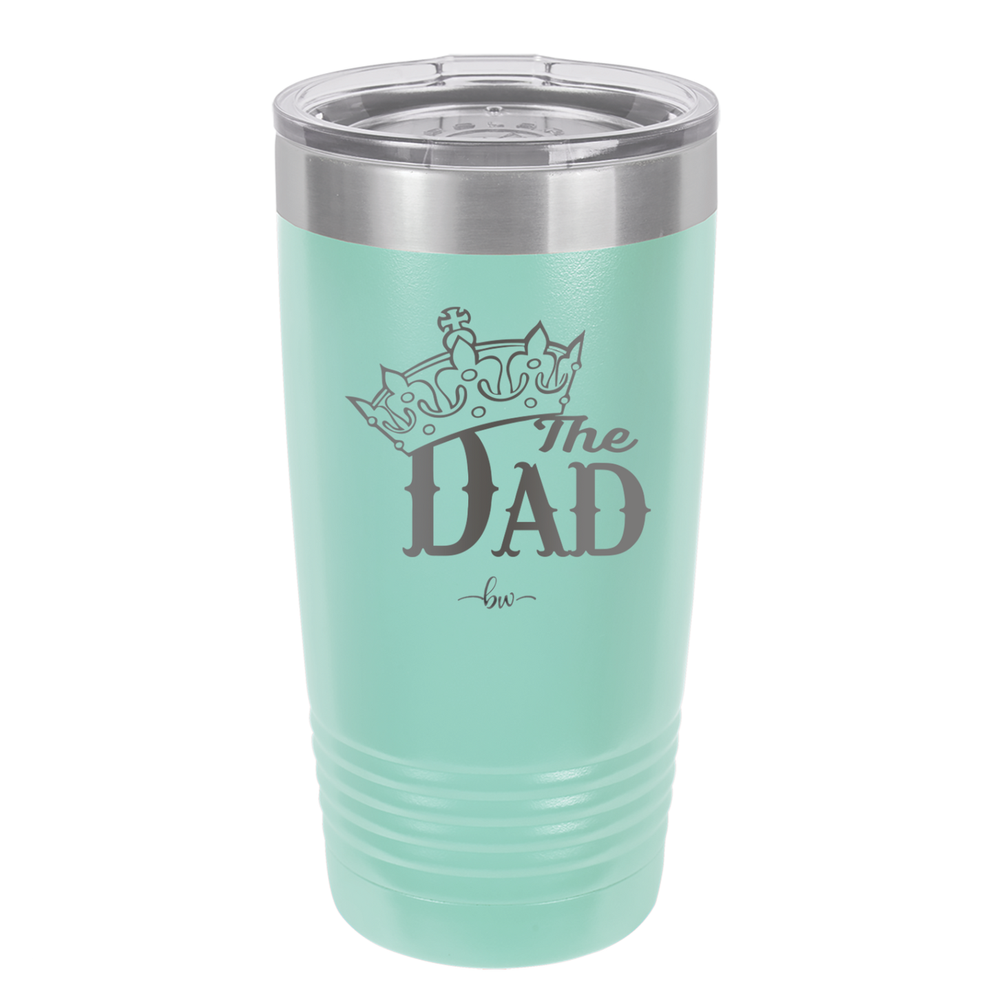 The Dad with Crown - Laser Engraved Stainless Steel Drinkware - 1151 -