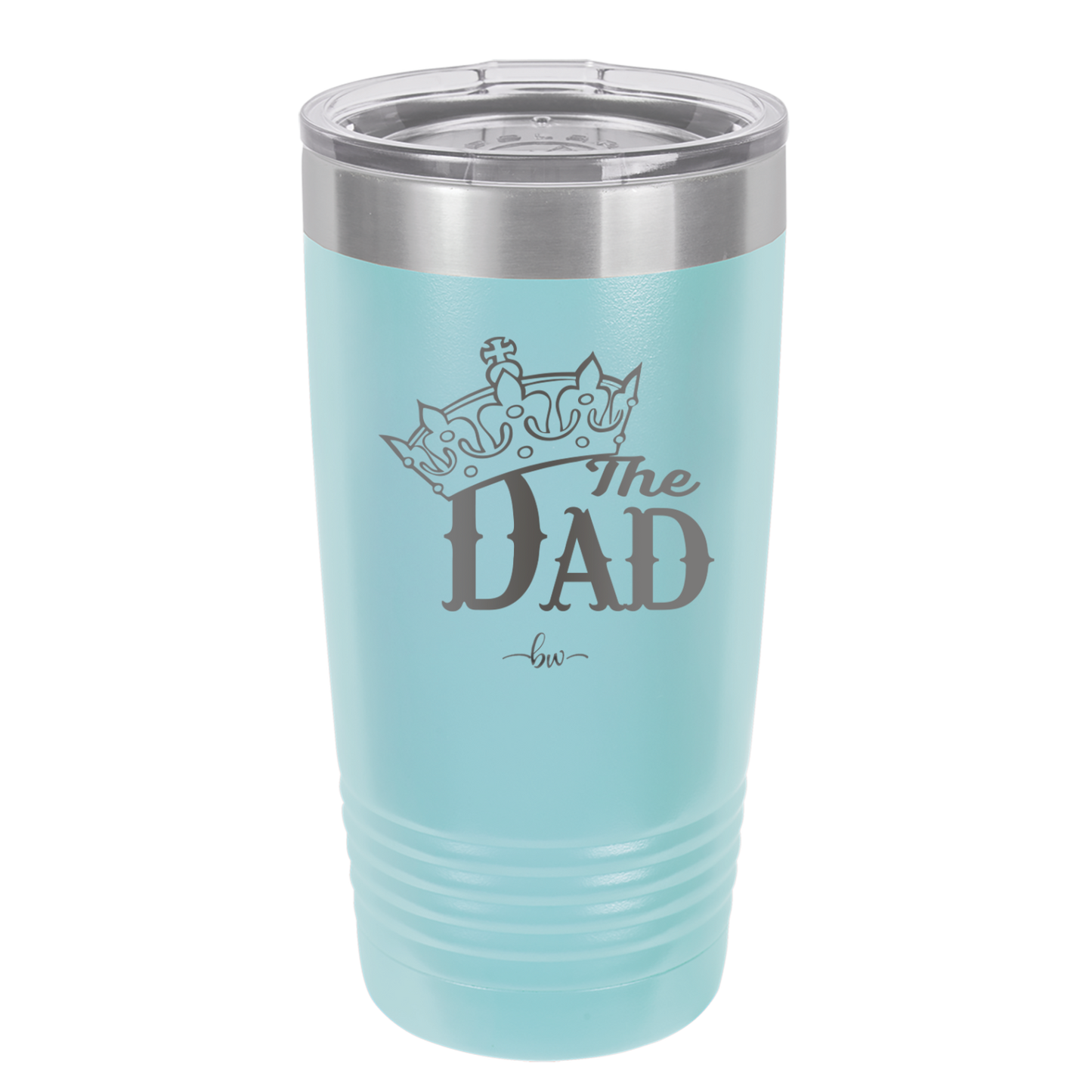 The Dad with Crown - Laser Engraved Stainless Steel Drinkware - 1151 -
