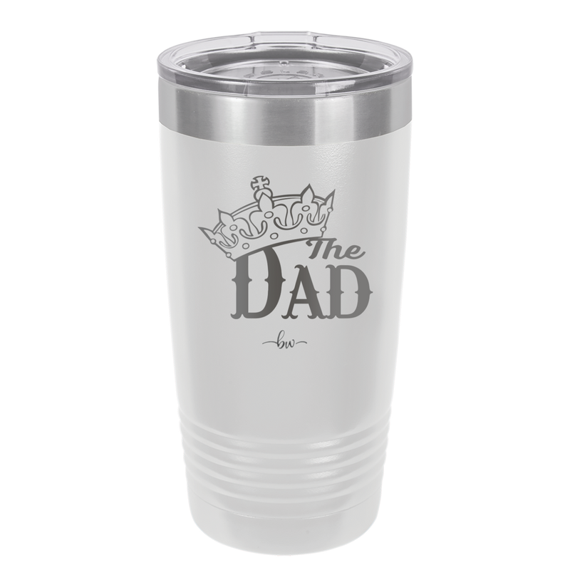 The Dad with Crown - Laser Engraved Stainless Steel Drinkware - 1151 -