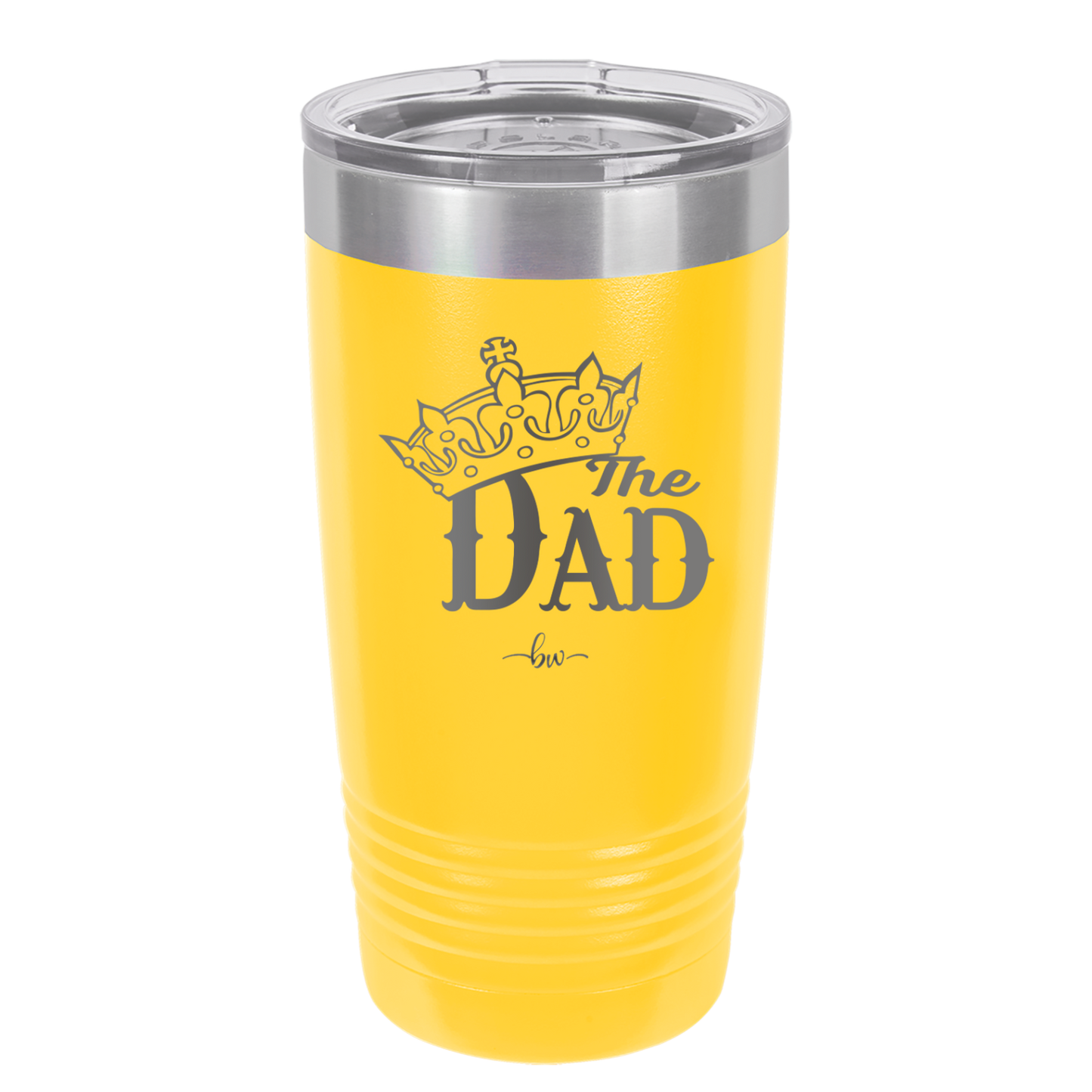 The Dad with Crown - Laser Engraved Stainless Steel Drinkware - 1151 -