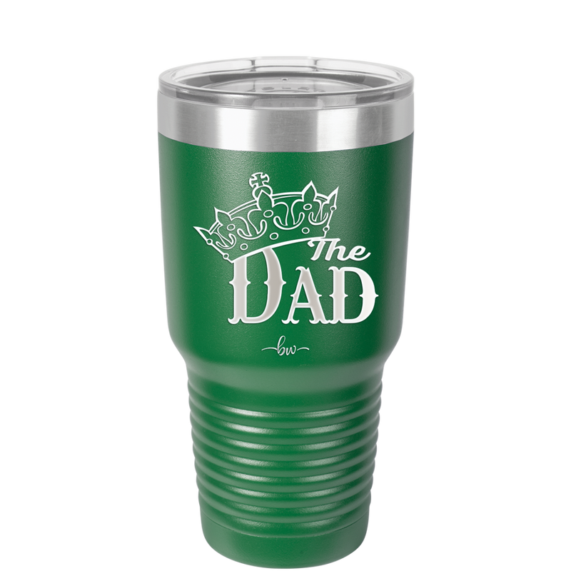 The Dad with Crown - Laser Engraved Stainless Steel Drinkware - 1151 -