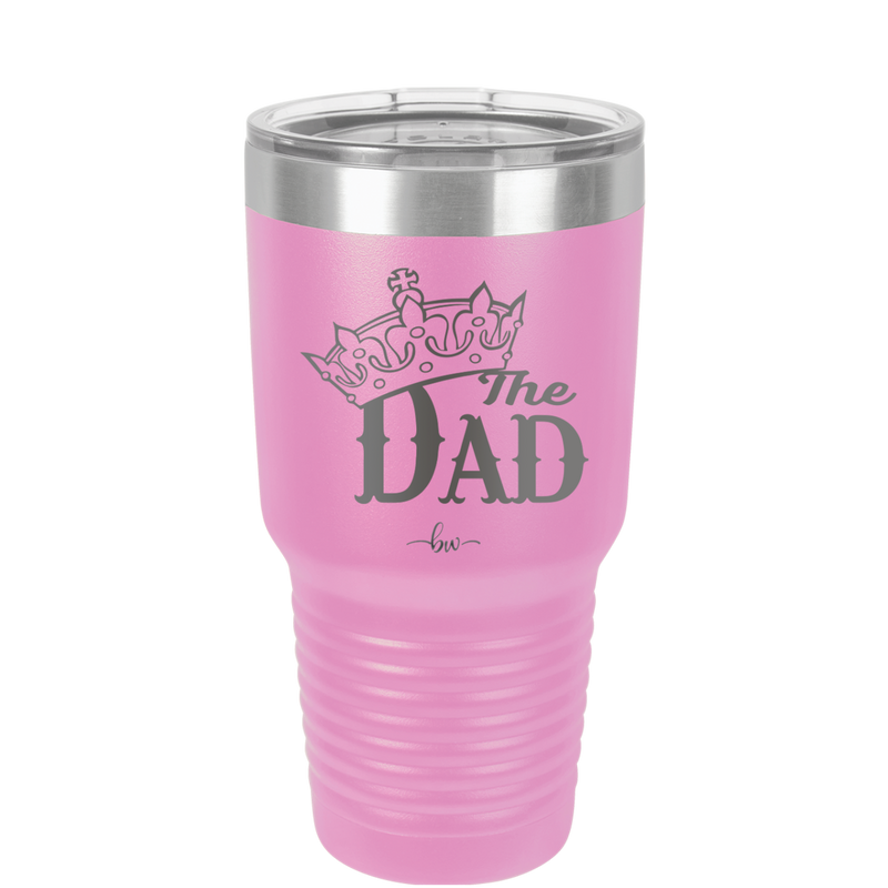 The Dad with Crown - Laser Engraved Stainless Steel Drinkware - 1151 -