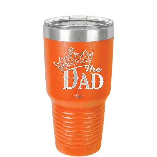The Dad with Crown - Laser Engraved Stainless Steel Drinkware - 1151 -