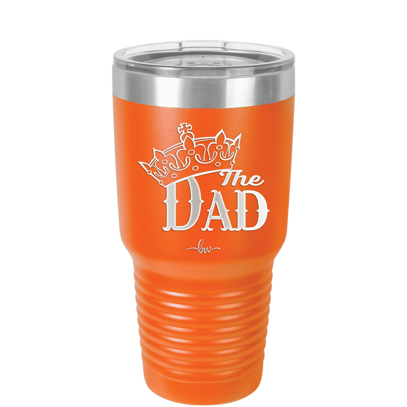 The Dad with Crown - Laser Engraved Stainless Steel Drinkware - 1151 -