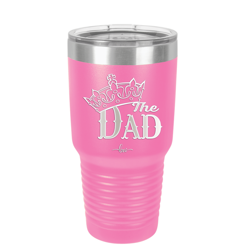 The Dad with Crown - Laser Engraved Stainless Steel Drinkware - 1151 -