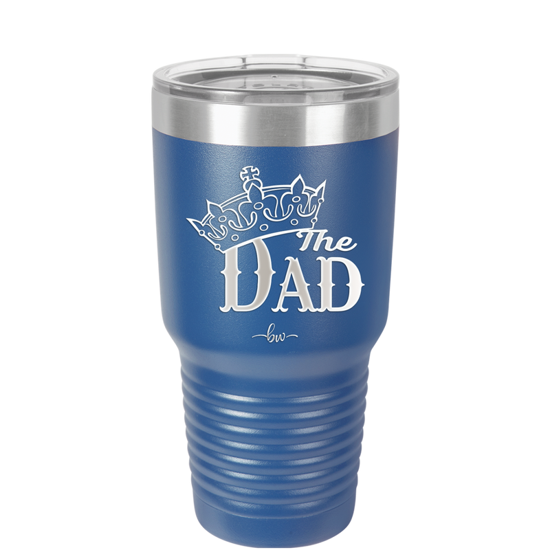 The Dad with Crown - Laser Engraved Stainless Steel Drinkware - 1151 -
