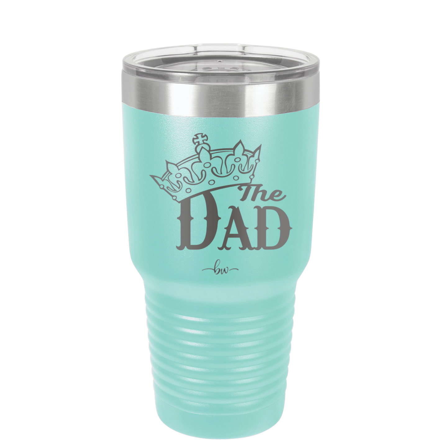 The Dad with Crown - Laser Engraved Stainless Steel Drinkware - 1151 -