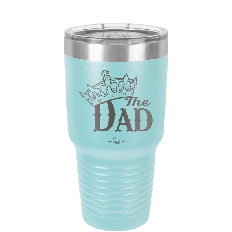 The Dad with Crown - Laser Engraved Stainless Steel Drinkware - 1151 -