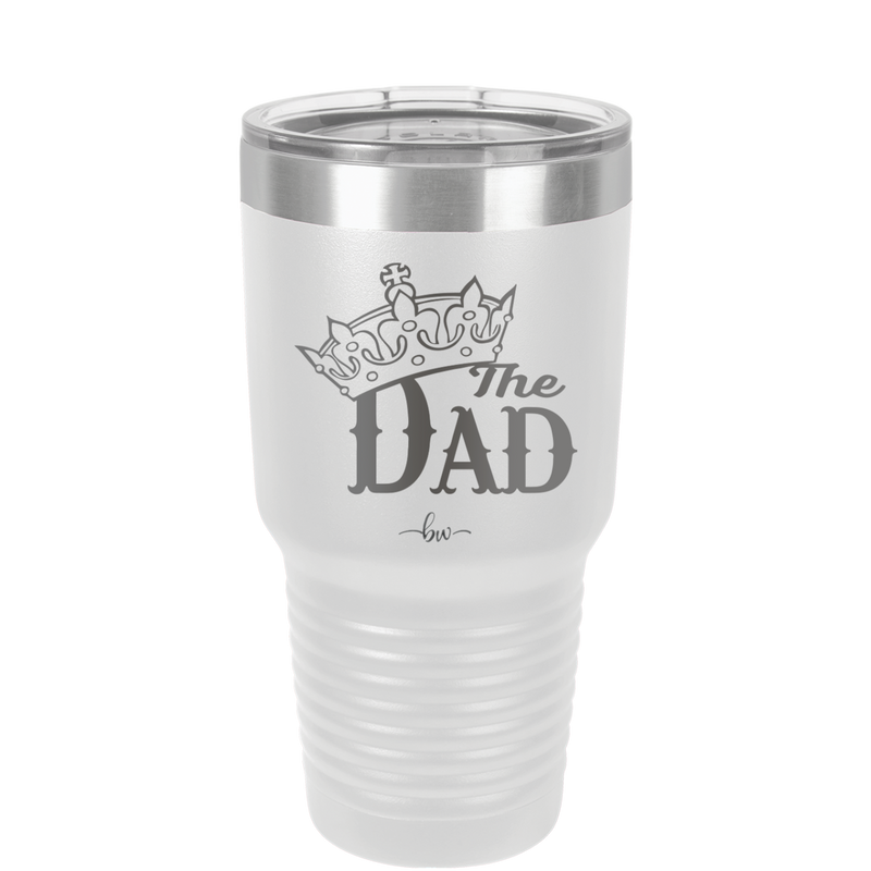 The Dad with Crown - Laser Engraved Stainless Steel Drinkware - 1151 -