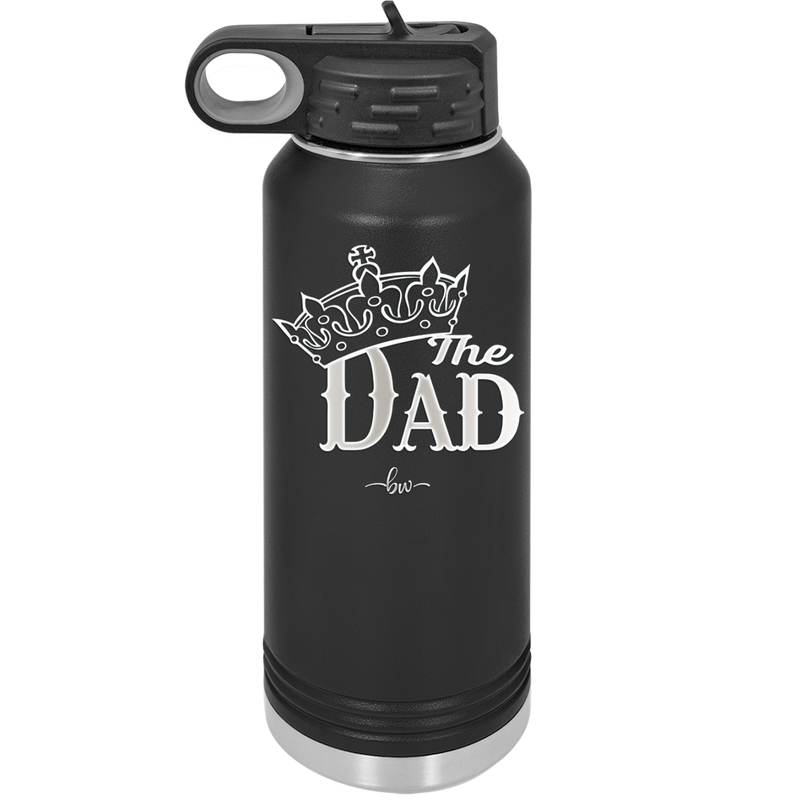 The Dad with Crown - Laser Engraved Stainless Steel Drinkware - 1151 -