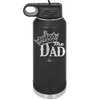 The Dad with Crown - Laser Engraved Stainless Steel Drinkware - 1151 -