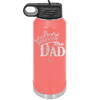 The Dad with Crown - Laser Engraved Stainless Steel Drinkware - 1151 -