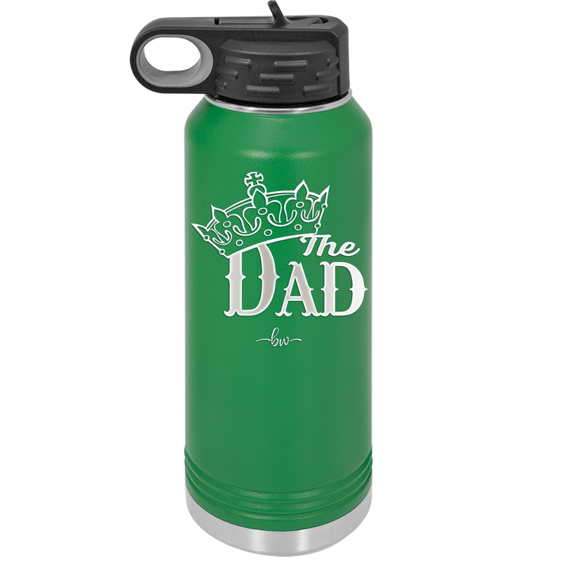 The Dad with Crown - Laser Engraved Stainless Steel Drinkware - 1151 -
