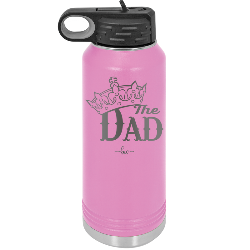The Dad with Crown - Laser Engraved Stainless Steel Drinkware - 1151 -