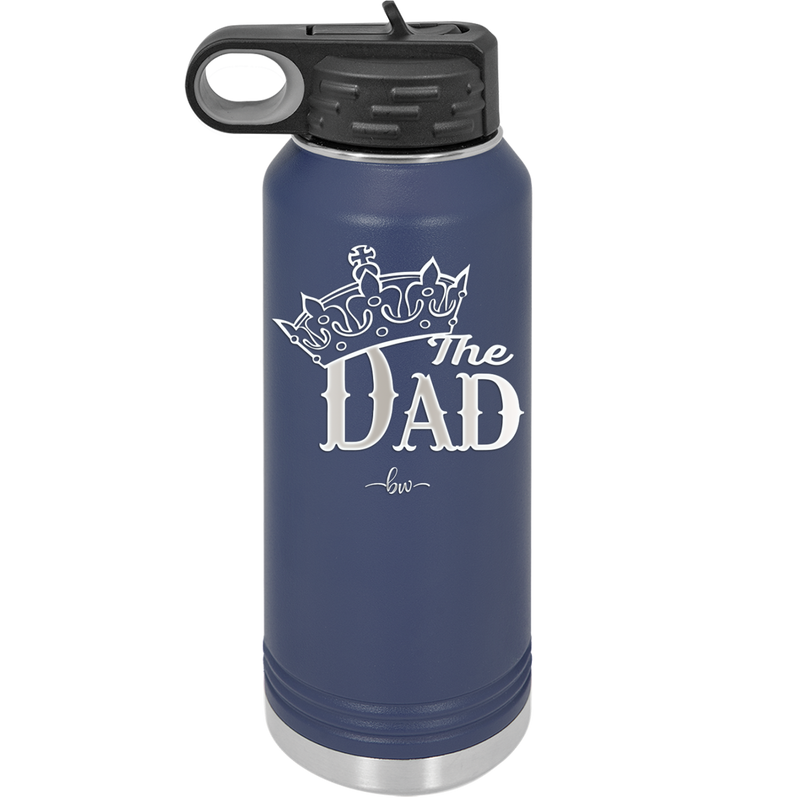 The Dad with Crown - Laser Engraved Stainless Steel Drinkware - 1151 -