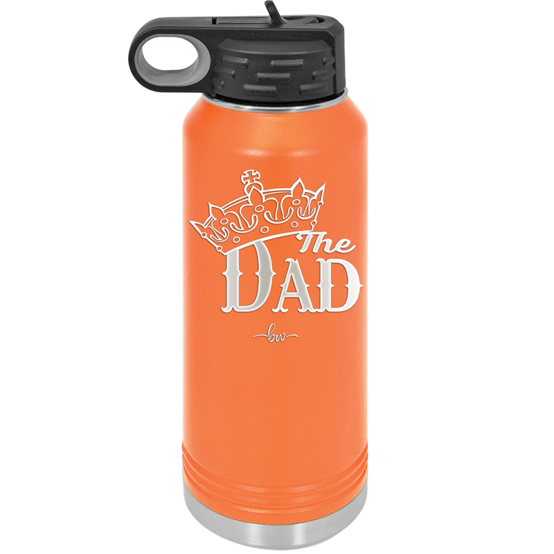 The Dad with Crown - Laser Engraved Stainless Steel Drinkware - 1151 -