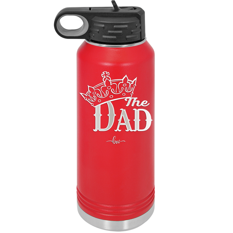 The Dad with Crown - Laser Engraved Stainless Steel Drinkware - 1151 -